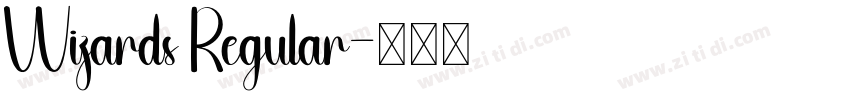 Wizards Regular字体转换
